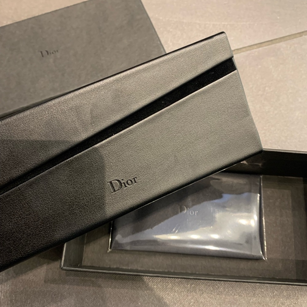 Christian Dior sunglasses case black brand new with box papers
